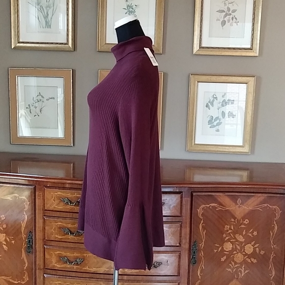 0312 Diane Gilman Bell Sleeve Turtleneck - Picture 2 of 6